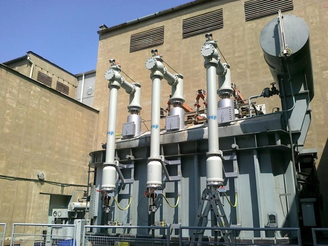 SF6 insulated technology, cable bushing for power transformers